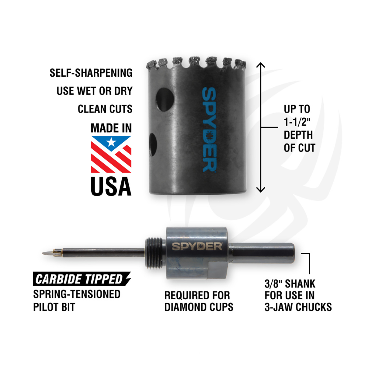 1/2-In Diamond Grt Arbor