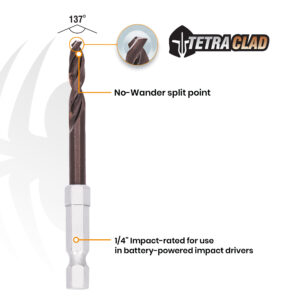 13/64-Inch Hex Shank Drill Bit