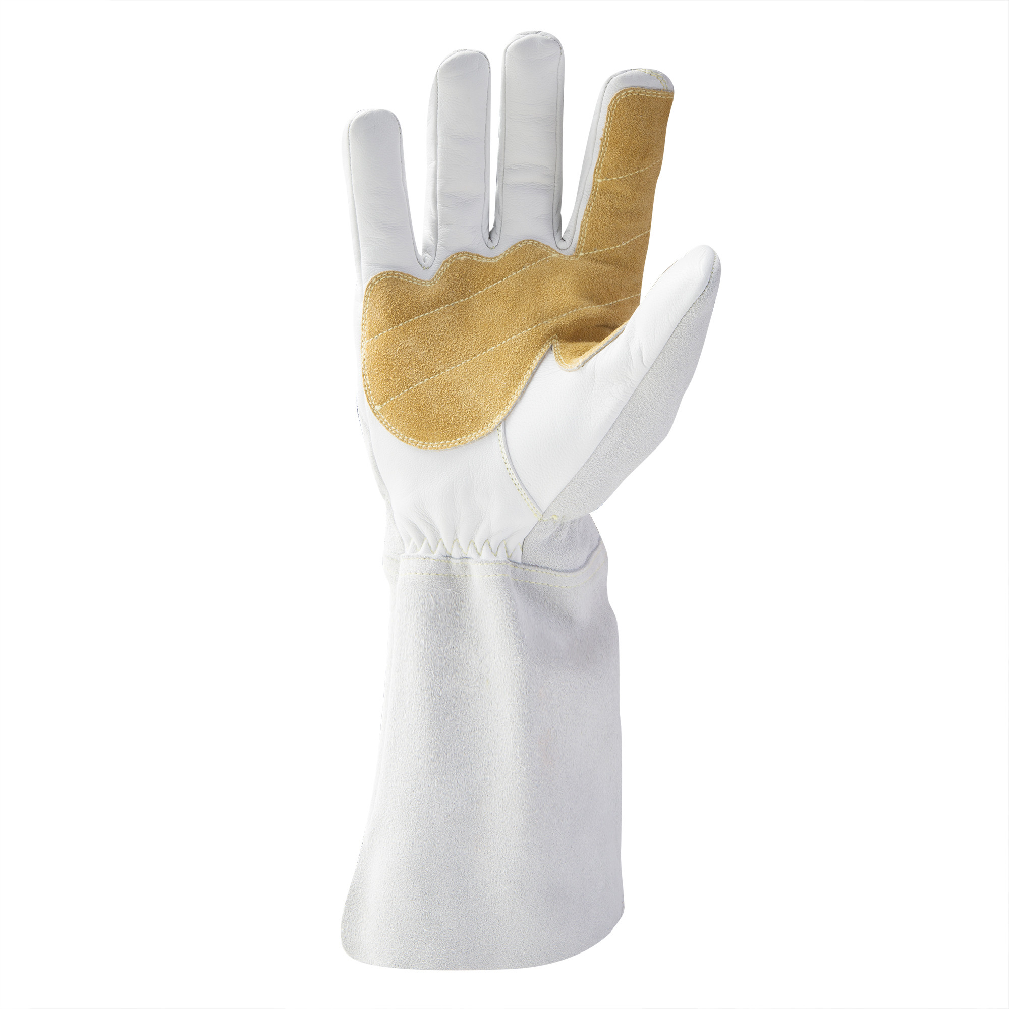 212 Performance ARC Premium Stick Welding Gloves in White and Tan, XX-Large - Image 2
