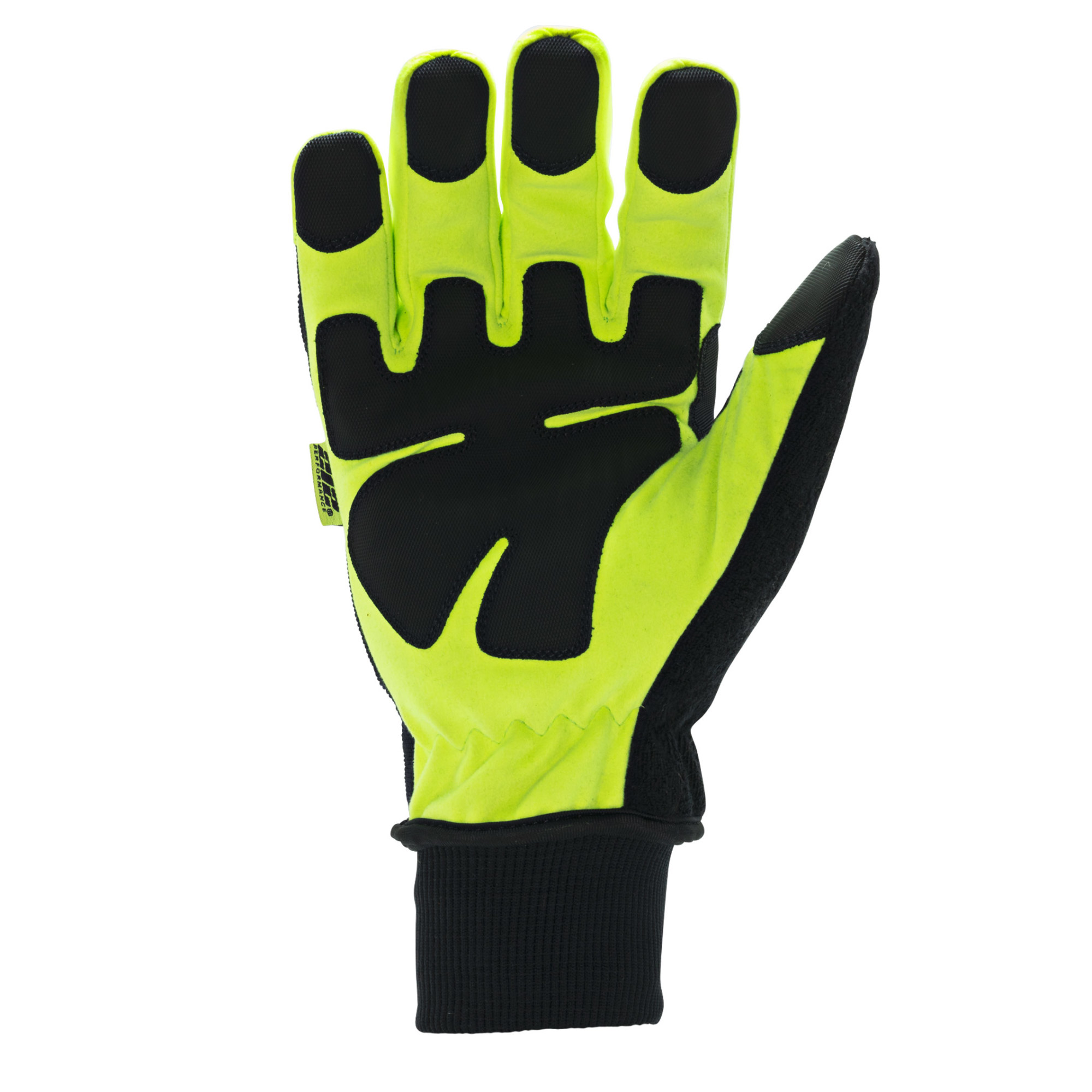 212 Performance Waterproof Fleece Lined Impact Protective Tundra Winter Work Gloves in Black and Hi-Viz Yellow, 3X-Large - Image 2