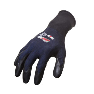 AX360 Grip Lite Nitrile-dipped Work Gloves in Black and Blue