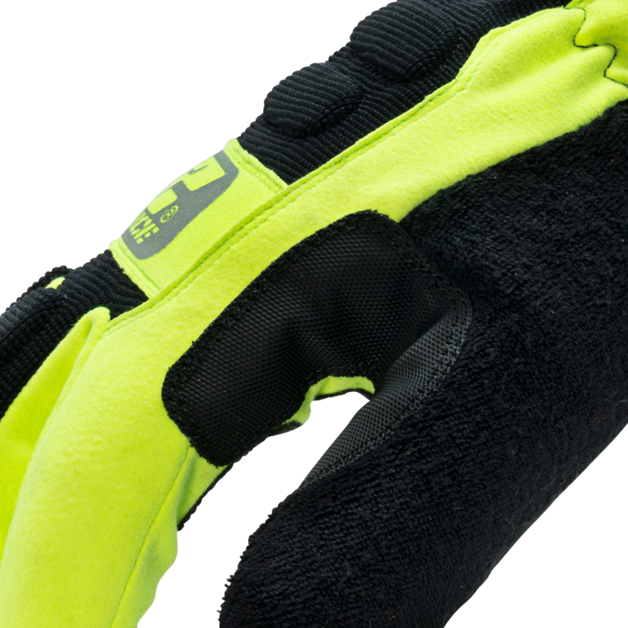 212 Performance Waterproof Fleece Lined Impact Protective Tundra Winter Work Gloves in Black and Hi-Viz Yellow, 3X-Large - Image 4