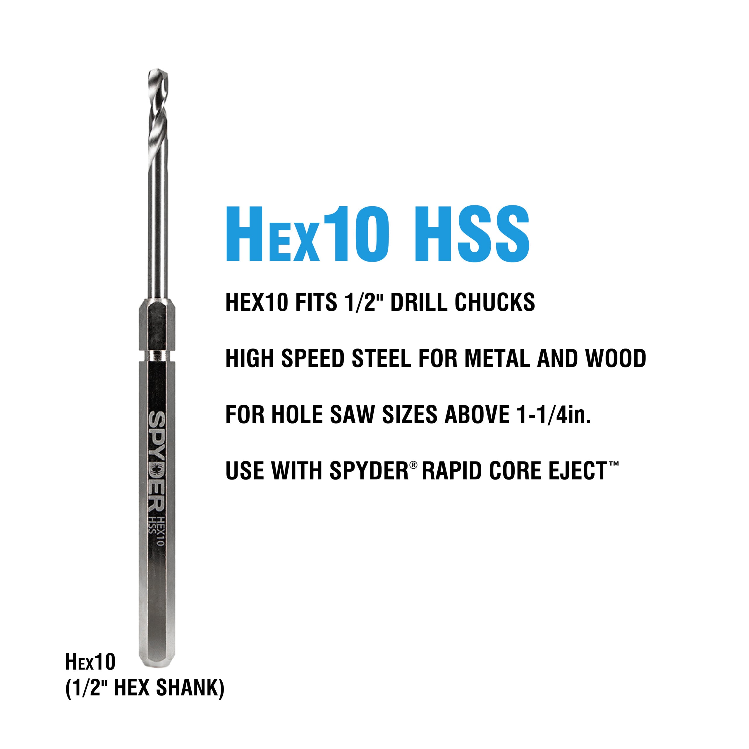 Pilotdrill HSS - HEX 10