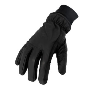 212 Performance Tundra Cold Weather Black Leather Driver Gloves with Knit Cuff, GSA Compliant, 1-Pair, Black, 3X-Large