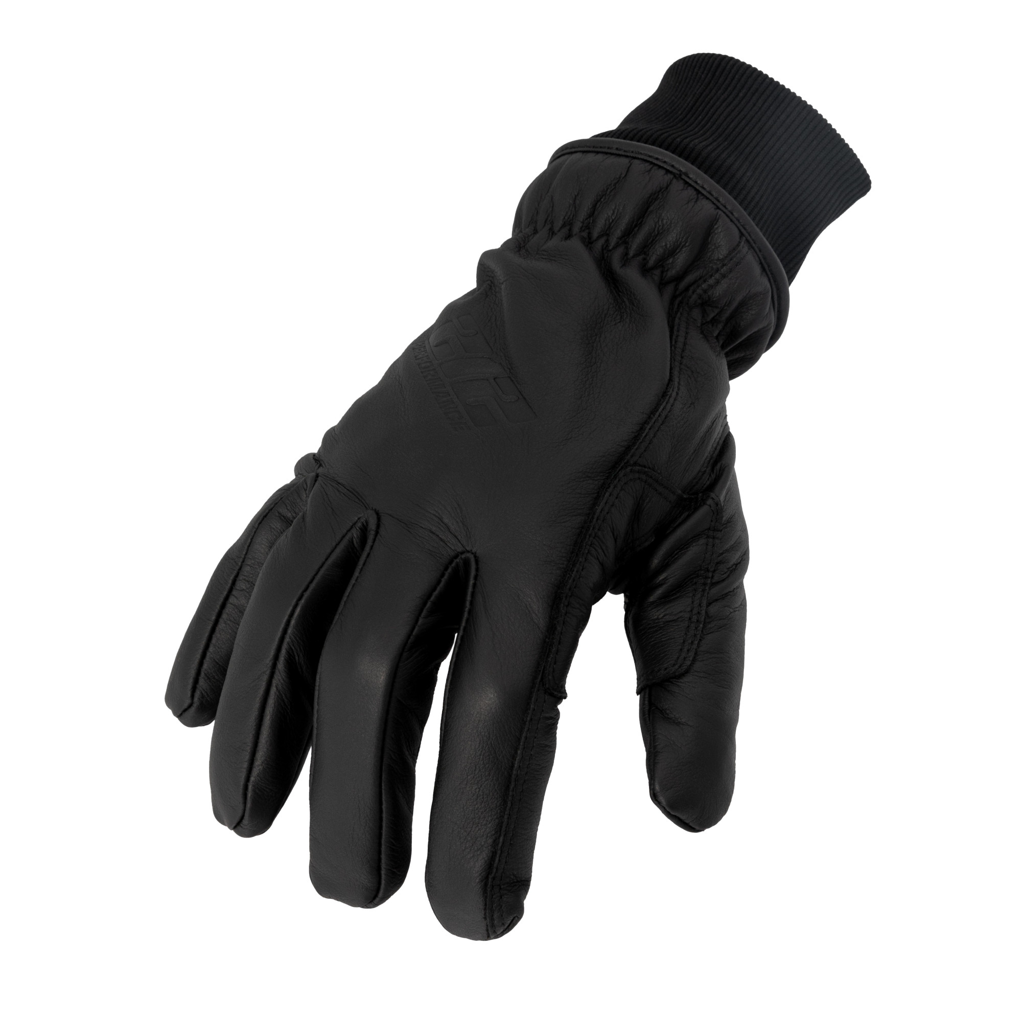212 Performance Tundra Cold Weather Black Leather Driver Gloves with Knit Cuff, GSA Compliant, 1-Pair, Black, 3X-Large