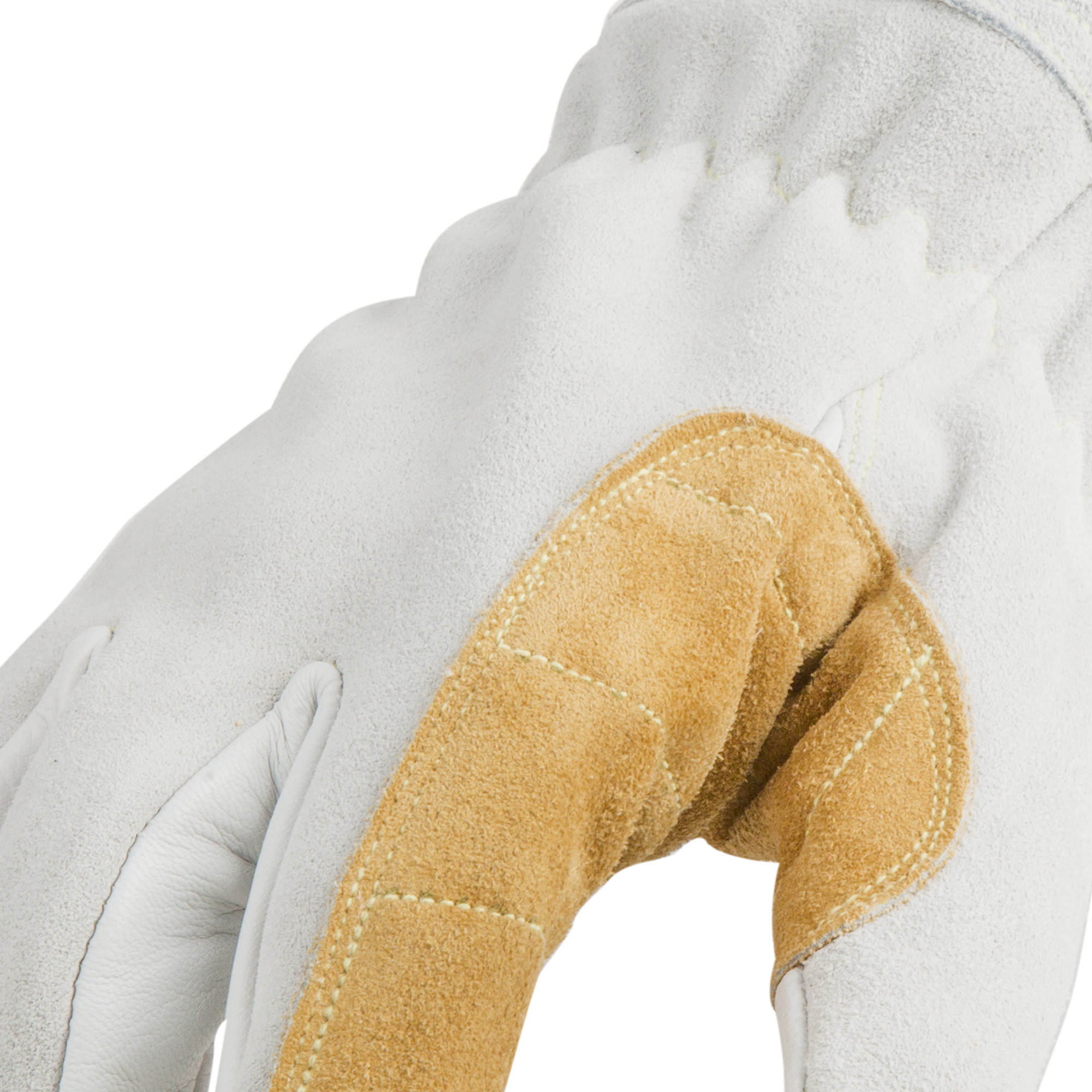 212 Performance ARC Premium Stick Welding Gloves in White and Tan, XX-Large - Image 4