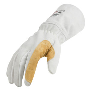 ARC Premium Stick Welding Gloves in White and Tan