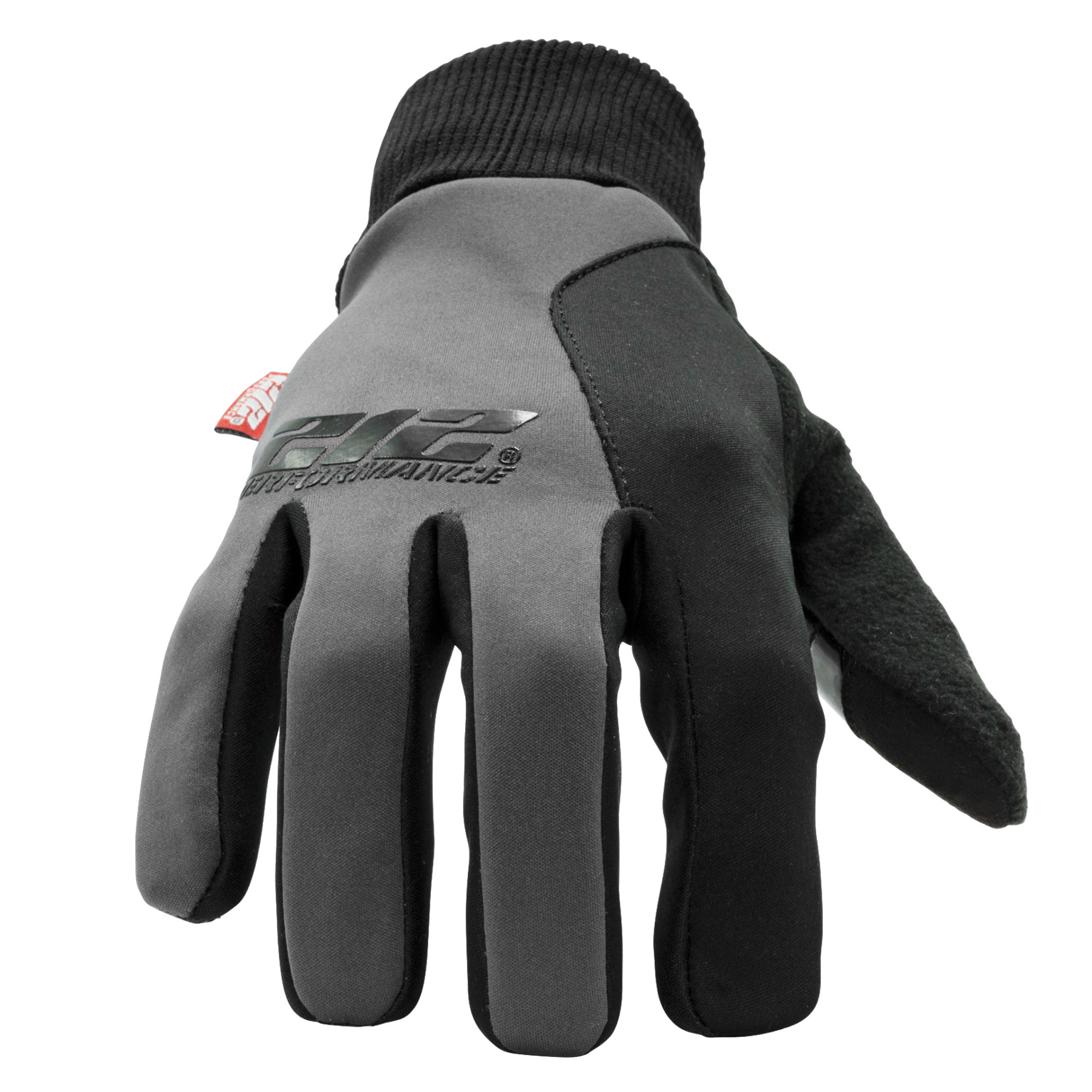 212 Performance Touchscreen Compatible Silicone Palm Economy Tundra Jogger Gloves in Gray and Black, 3X-Large - Image 3