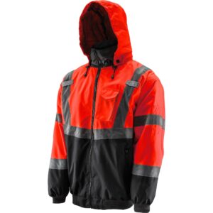 Hi-Viz Orange Bomber Jacket - LIFT Safety